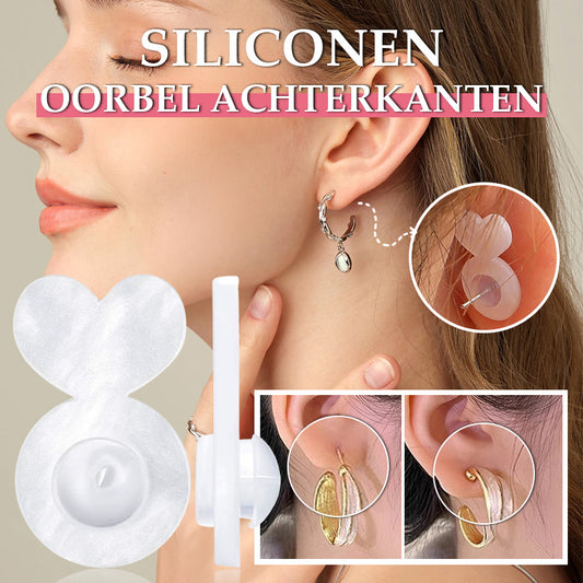 Sterke Ondersteuning Siliconen Oorbel Achterkanten