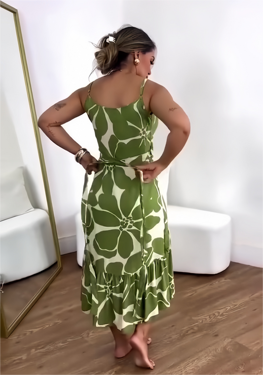 Casual tuniekjurk met gerimpelde print voor dames