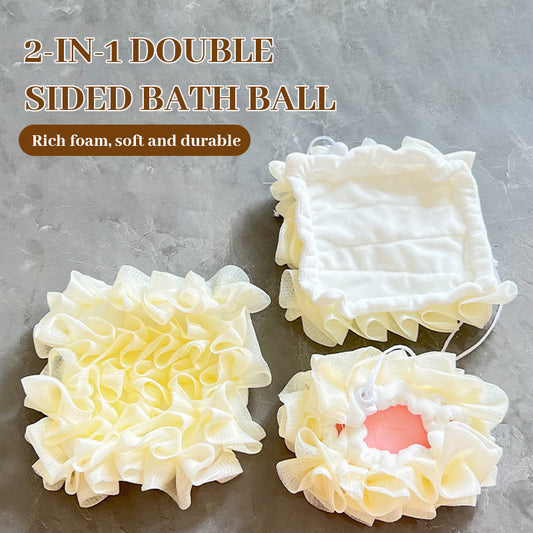 🛁Koop 1 krijg 1 gratis🧼Exfoliërende Bad- & Douchebol met Zeephouder