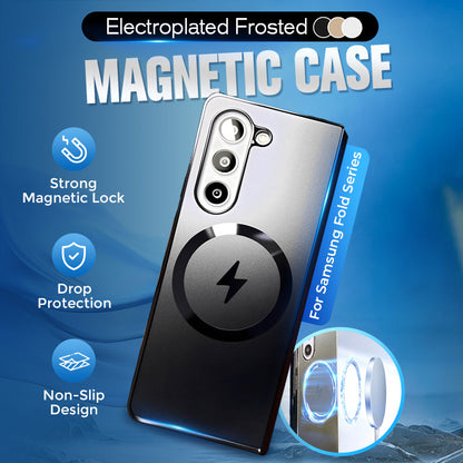 Geëlektroplateerd mat magnetisch hoesje voor Samsung Fold-serie