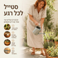 ☀️שמלת חולצה קז'ואלית לנשים מתערובת פשתן – סגנון קליל לימים שטופי שמש✨