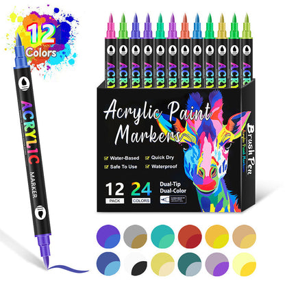 🎁Laatste dag Promotie-49% UIT🌈Dubbelpuntige Acrylverfstift