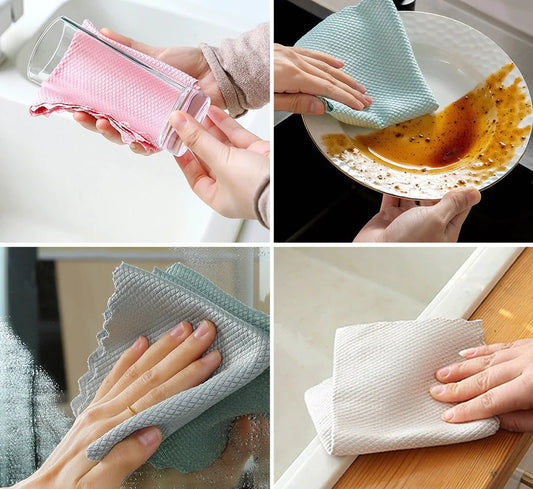 Streak-Free Miracle Cleaning Cloths - Reusable