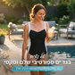 👙בגד ים חלק לנשים עם פיתול קדמי ✨שליטה בבטן, מדגש גזרת שעון חול, בד גמיש נוח לים 🏖️