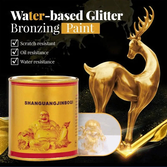 Watergedragen Glitter Bronzing Verf（Geef gratis borstel）