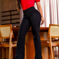 Stretch flare jeans met hoge taille