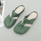 👣 Zachte leren sandalen met hol ontwerp en platte muiltjes