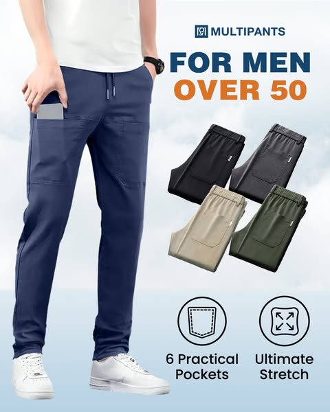 🔥מבצע לשנה החדשה NIS 129!!⚡נמכרו מעל 50,000!🔥MultiPants – מכנסי קרגו עמידים וגמישים עם כיסים מרובים
