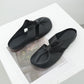 👣 Zachte leren sandalen met hol ontwerp en platte muiltjes