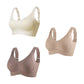 🎁Koop 1, krijg 3 pakketten💕Dames rib-kousen beha push-up draadloos & verstelbaar🌸