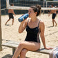 👙בגד ים חלק לנשים עם פיתול קדמי ✨שליטה בבטן, מדגש גזרת שעון חול, בד גמיש נוח לים 🏖️