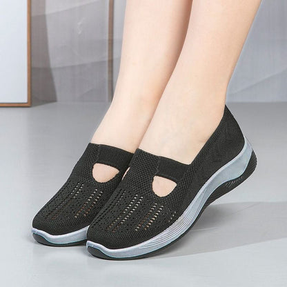 👟🔥 נעלי הליכה אורטופדיות לנשים, נוחות, נושמות, ובעלות עיצוב מונע החלקה.