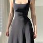 Nieuwe Midi-jurk met dikke banden voor vrouwen