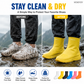 ☔ 👟50% הנחה – כיסויי נעליים מסיליקון עמידים למים – בכל המידות – ללא תפרים – לשימוש בדרכים – גברים, נשים, ילדים