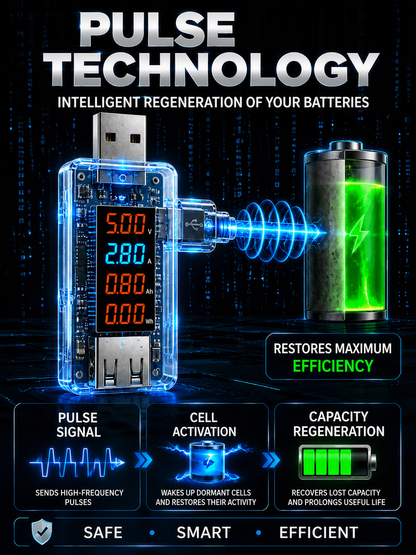 ⚡מבצע בלעדי🔋 דונגל USB קל לשימוש לתיקון סוללות ניידות לתיקון בעיות בסמארטפון 📱💨