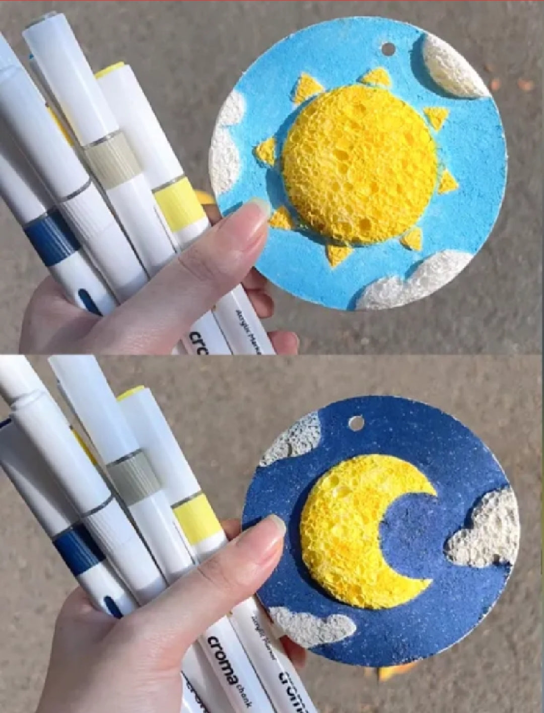 🎨✨ נייר ציור תלת מימד קסם, הציורים תופחים במים, יצירה יצירתית לילדים ופרויקטים בבית ספר