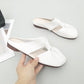 👣 Zachte leren sandalen met hol ontwerp en platte muiltjes