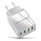 ⚡50% הנחה! מטען USB עם 4 יציאות, חלוקת זרם חכמה 10W, טעינה בו-זמנית, תאימות אוניברסלית 🔌✨
