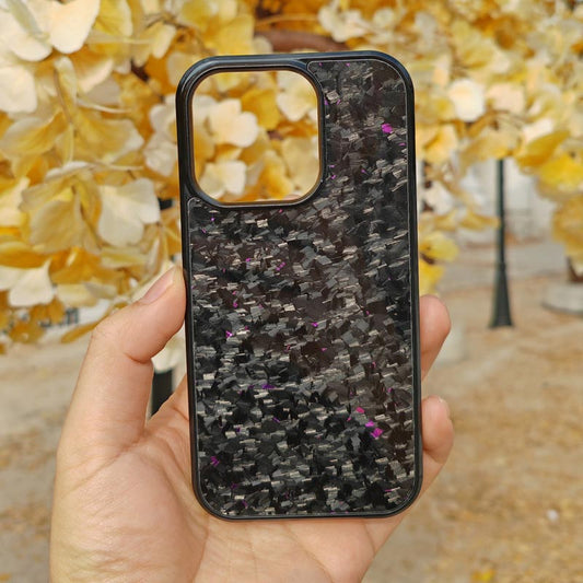 Gesmede Carbon Fiber Telefoonhoesje voor iPhone