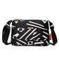 Crossbodytas met meerdere zakken en print voor dames