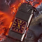 Winddichte aansteker met vintage horloge bezel en jet jetflame-torch