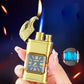 Winddichte aansteker met vintage horloge bezel en jet jetflame-torch