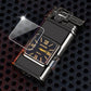 Winddichte aansteker met vintage horloge bezel en jet jetflame-torch