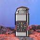 Winddichte aansteker met vintage horloge bezel en jet jetflame-torch