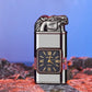 Winddichte aansteker met vintage horloge bezel en jet jetflame-torch