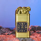 Winddichte aansteker met vintage horloge bezel en jet jetflame-torch