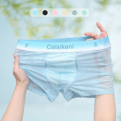 Heren Koel Ademend Elastische Tailleband Boxer