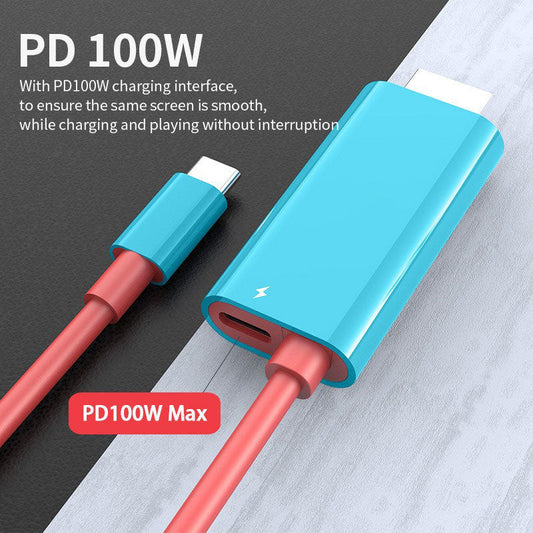 🔥היום האחרון: 50% הנחה!🎮 מתאם USB-C ל-HDMI באורך 2 מטרים ✨תמיכה ב-100W PD, חיבור והפעלה מיידית (Plug & Play), שידור יציב💻
