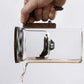 Water afscheidings glazen theepot met houten handvat
