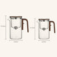 Water afscheidings glazen theepot met houten handvat
