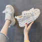 Women's Lace-Up Thick Sole Platform Sneakers