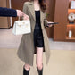Dames Lange Warme Trenchcoat