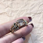 Zware Vintage Zirkonia Brede Bandring