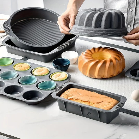 Siliconen cakevormen set voor gemakkelijk bakken
