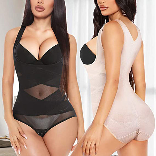 Lichtgewicht mesh yoga body shaper voor dames