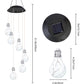 💡Kleurrijke LED-lamp op zonne-energie voor buiten met windgong