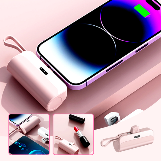 Draagbare Powerbank met Hoge Capaciteit en Ingebouwde Kabels