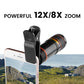 12/8X telefoon telelens met statief