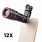12/8X telefoon telelens met statief