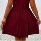 ✨ 50% הנחה לזמן מוגבל! 👗 שמלת נשים עם צווארון V וגימור קפלים – מחמיאה, רכה ומושלמת לכל אירוע 🌸