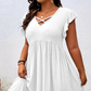 ✨ 50% הנחה לזמן מוגבל! 👗 שמלת נשים עם צווארון V וגימור קפלים – מחמיאה, רכה ומושלמת לכל אירוע 🌸
