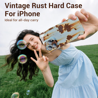 🏆【EXCLUSIEF】Vintage Roest Hardcase voor iPhone - NU MET 50% KORTING! 👑📱