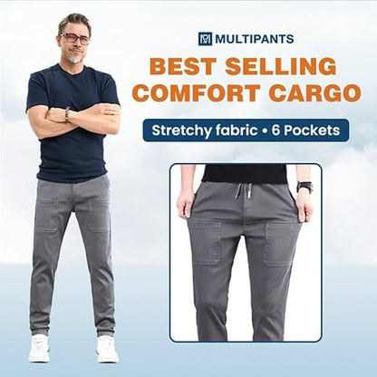 🔥מבצע לשנה החדשה NIS 129!!⚡נמכרו מעל 50,000!🔥MultiPants – מכנסי קרגו עמידים וגמישים עם כיסים מרובים