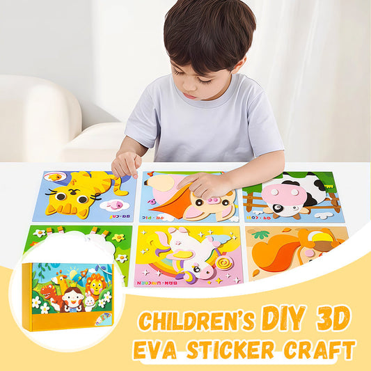 🔥Uitverkoop 49% Korting🔥Doe-het-zelf 3D EVA Knutselstickers voor Kinderen