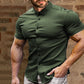✨👕 חולצות מכופתרות לגברים עמידות בפני קמטים - בד שנשאר חלק ללא צורך בגיהוץ.