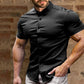 ✨👕 חולצות מכופתרות לגברים עמידות בפני קמטים - בד שנשאר חלק ללא צורך בגיהוץ.